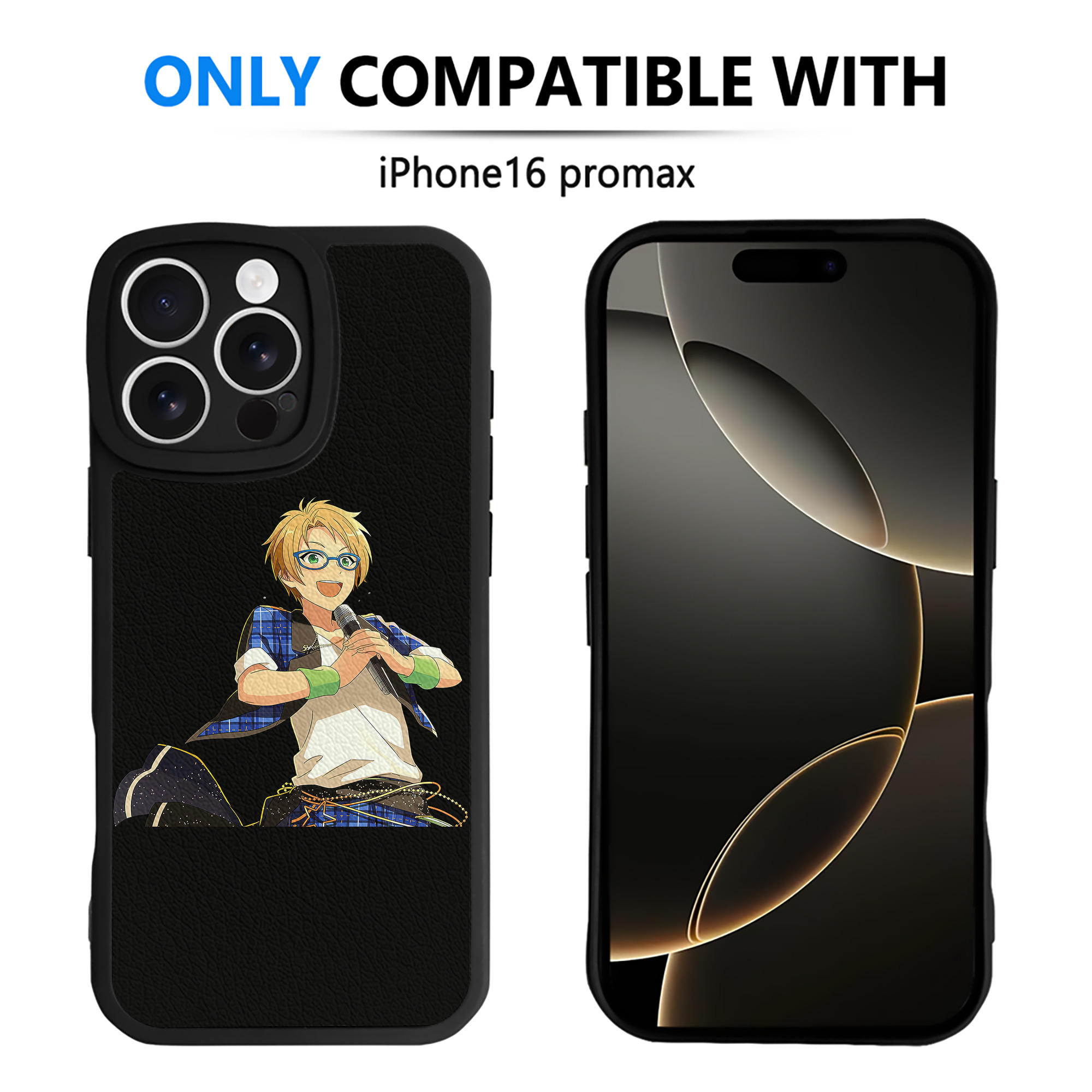 （画像用） あんさんぶるスターズ! Ensemble Stars 【iPhone 16シリーズ対応】シリコンスマホケース（レザー調） 材質：シリコン